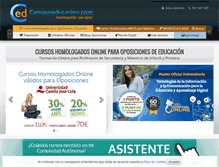 Tablet Screenshot of campuseducacion.com